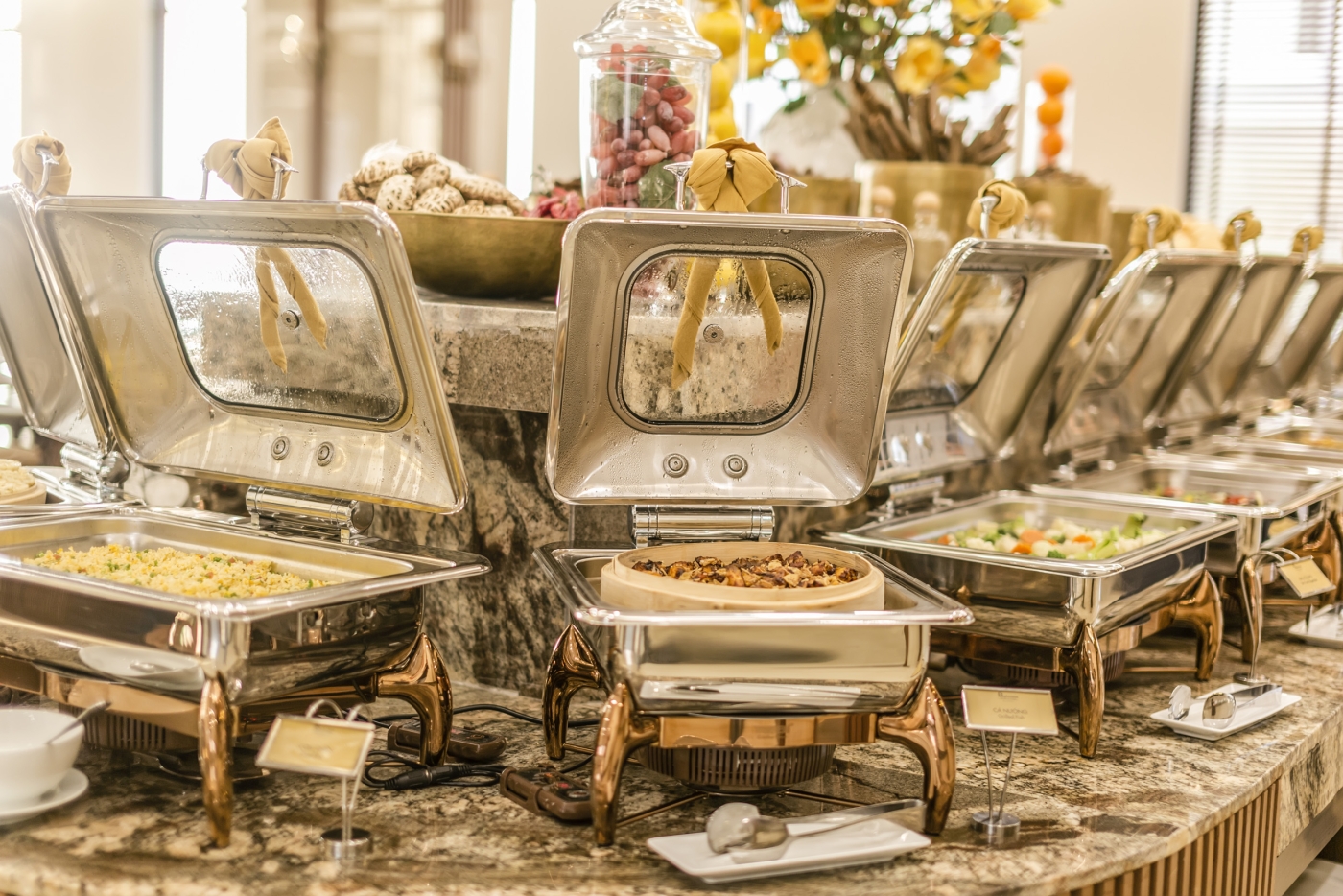 Balcony Restaurant-Breakfast Buffet-Hot station-med Balcony Restaurant-Breakfast Buffet-Hot station-med